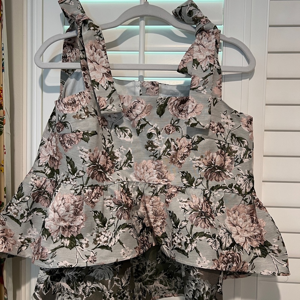 Floral Peplum Top